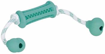 Nobby Vollgummi Stick mit Seil Dental Fun zweifarbig (60472)