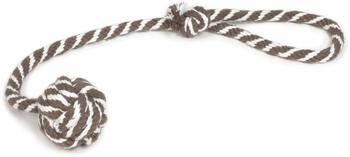 Beeztees Ball mit Kordel 50 cm Braun/Beige