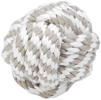 Beeztees Ball mit Kordel 10 cm Braun/Beige
