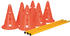 Trixie Dog Activity Agility Hindernisse Pilonen, Maße: ø 23 × 30 cm, 78 cm Inhalt: 6 Pylonen, 3 Stangen, orange/gelb