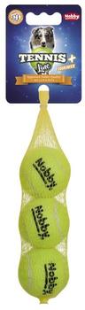 Nobby Hunde Tennisbälle mit Squeaker, S 5,0 cm, 3er Netz