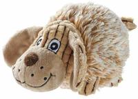 HUNTER PORI Hundespielzeug, mit Igelball, mit Pl&uuml;schbezug, Hunde-Optik, M, beige
