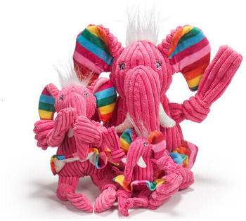 HuggleHounds Rainbow Elephant Knottie S