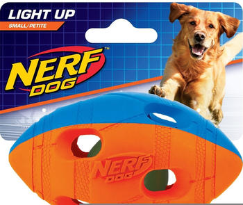 Nerf Dog LED Football S orange/blau