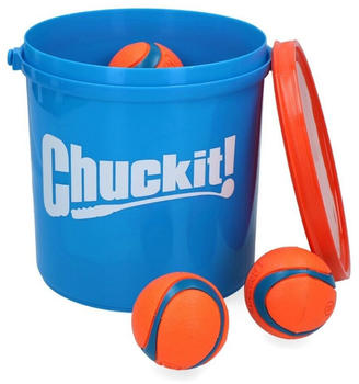 Chuckit! Ultra Ball M Eimer mit 8 B&auml;llen