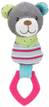 Trixie Junior Bär Ring inkl. Stimme Welpen 23cm grau (36177)