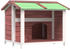 braun: vidaXL Dog kennel solid wood pine 96 x 87 x 80,5 cm