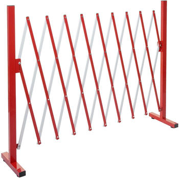 Mendler Absperrgitter Höhe 103cm Breite 32-265cm rot (HWC-B34)