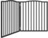vidaXL Dog gate foldable poplar 2 pannels 80 x 90 x 2 cm black (352226)