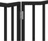 vidaXL Dog gate foldable poplar 2 pannels 80 x 90 x 2 cm black (352226)