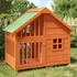 braun: vidaXL Dog kennel solid wood pine 96 x 60,5 x 87 cm