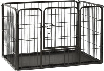 vidaXL Puppy playpen steel 91,5 x 59 x 61 cm (170575)