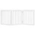vidaXL Dog Gate Foldable 3 Panels Poplar 150 cm x 60 cm white (352244)