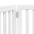 vidaXL Dog Gate Foldable 3 Panels Poplar 150 cm x 60 cm white (352244)