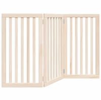 vidaXL Hundegitter Faltbar 3 Paneele 150 cm Pappelholz