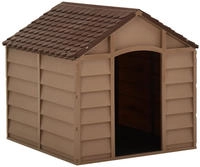 vidaXL Hundeh&uuml;tte Braun 71x71,5x68 cm PP