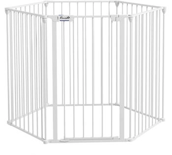 Pawhut Tier-Zubeh&ouml;r wei&szlig; Edelstahl B/H/L: ca. 102x123x90 cm (D06-189V00WT)