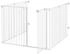 Pawhut Tier-Zubehör weiß Edelstahl B/H/L: ca. 102x123x90 cm (D06-189V00WT)