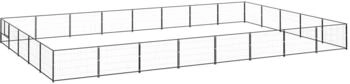 vidaXL Hundezwinger Stahl schwarz 8 m 5 m 70 cm (3082160)