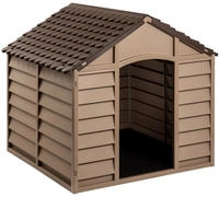 vidaXL Hundeh&uuml;tte Braun 86x84x82 cm Polypropylen