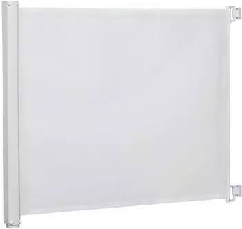 Pawhut Türschutzgitter Weiß 115 x 82,5 cm