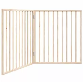 vidaXL Hundetor 2-tlg. 160 cm Pappelholz