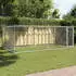 vidaXL Hundezwinger mit Tür grau verzinkt 4x2x1,5 m