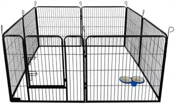 Home Deluxe Welpenauslauf Barki inkl. T&uuml;rverriegelung 80 cm x 80 cm