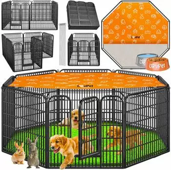 Lovpet Welpenlaufstall XXL 8 Gitter je 80x80 cm