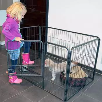 Zooprinz Dog Run S Metall 70,5 cm hoch 4 Elemente