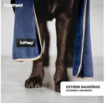 FLUFFINO Hundehandtuch Set 2-tlg. 120 x 70 cm