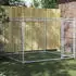 vidaXL Hundezwinger mit Tür grau 2x2x1,5 m verzinkter Stahl