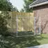vidaXL Hundezwinger mit Tür grau 2x2x1,5 m verzinkter Stahl