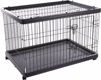 Flamingo Dogkennel on Wheels Pasy black 97,5 x 66.5 x 69cm