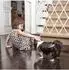 Relaxdays Hundeabsperrgitter, ausziehbar bis 130cm, 87,5-100cm hoch, Bambus, weiß