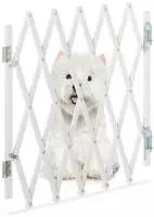 Relaxdays - Hundeabsperrgitter, Ausziehbar Bis 96 Cm, 48,5-60 Cm Hoch, Bambus,...