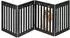Relaxdays Hundeabsperrgitter 4-teilig, MDF, freistehend, 60x204cm, schwarz (10049177_46)