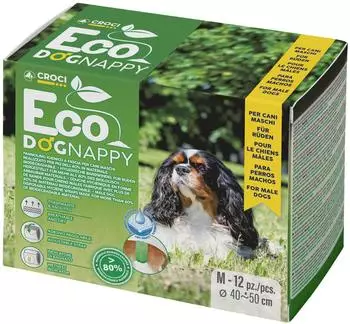 Croci Eco Hundewindel biologisch abbaubar Gr. M 40-50 cm 12 Stk.