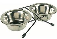 Trixie 24830, Trixie Eat on Feet Stainless Steel Bowl Set, Durchmesser: 10 cm