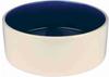 TRIXIE 2452, TRIXIE Napf, Keramik, 2,3 l / Ø 22 cm, creme / blau