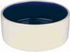TRIXIE 2451, TRIXIE Napf, Keramik, 1 l / Ø 18 cm, creme / blau
