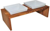 Wolters 22521, Wolters Futterstation Meshidai Doppelnapf schwarz-lackiert,...