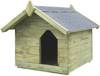 Hundeh&uuml;tte Mit Dach Impr&auml;gniertes Kiefernholz - Vidaxl
