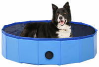 vidaXL Hundepool Faltbar Blau 80 x 20 cm PVC