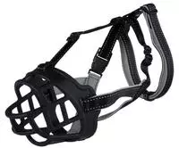 TRIXIE 17612, TRIXIE Muzzle Flex Maulkorb, Gummi, M, schwarz