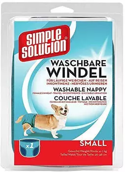 Simple Solution Waschbare Windel f&uuml;r H&uuml;ndinnen S 30-48cm