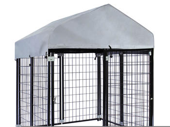 Wiltec Hundezwinger mit Überdachung 121x121x137cm (62398)