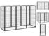 vidaXL Hundelaufstall schwarz 50x100cm Stahl pulverbeschichtet