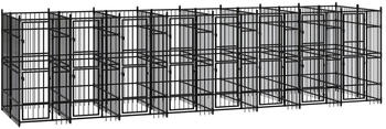 vidaXL Outdoor-Hundezwinger Stahl 14,75 m² (3097943)