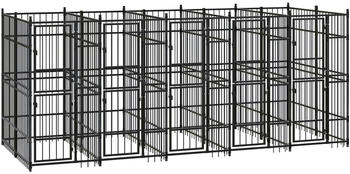 vidaXL Outdoor-Hundezwinger Stahl 9,22 m² (3097940)